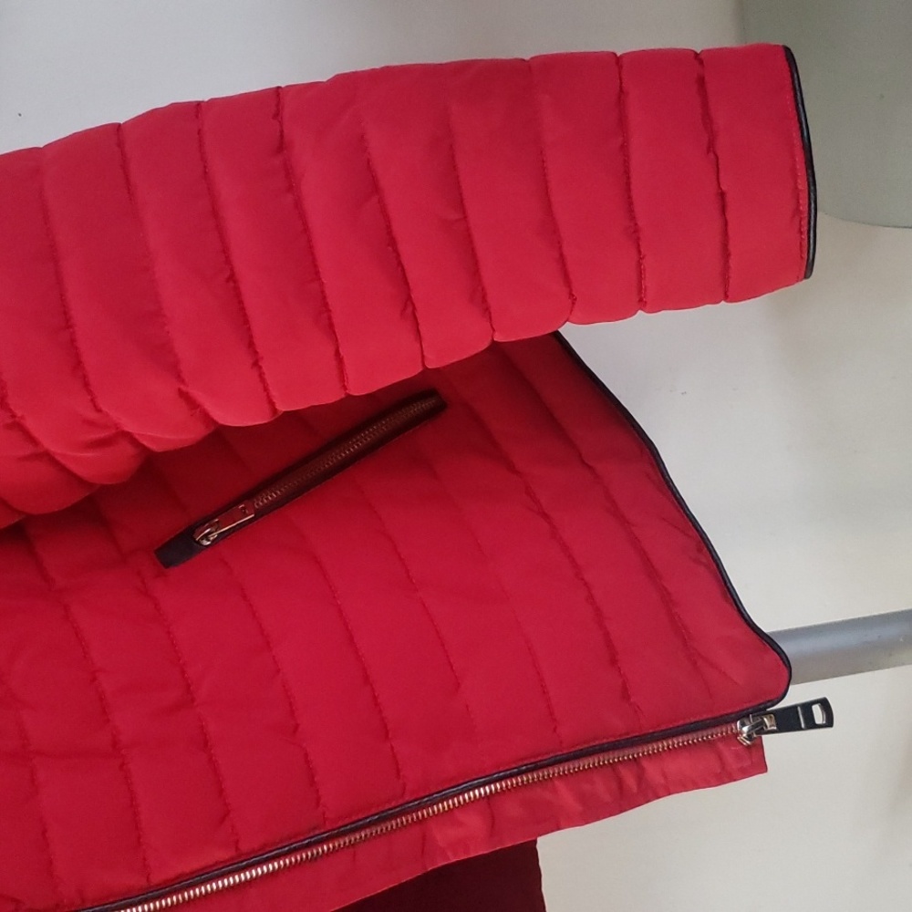 Zara Red Puffer Jacket - Picture 10 of 16